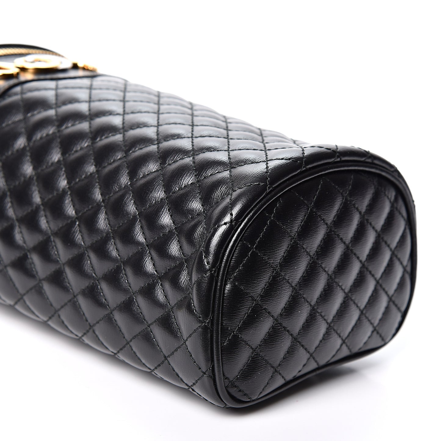 Calfskin Trapuntata Zumi Belt Bag Black