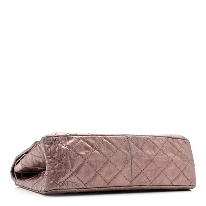 Chanel Metallic Aged Calfskin Quilted 2.55 Reissue 226 Flap Rose Fonce 4 of 16