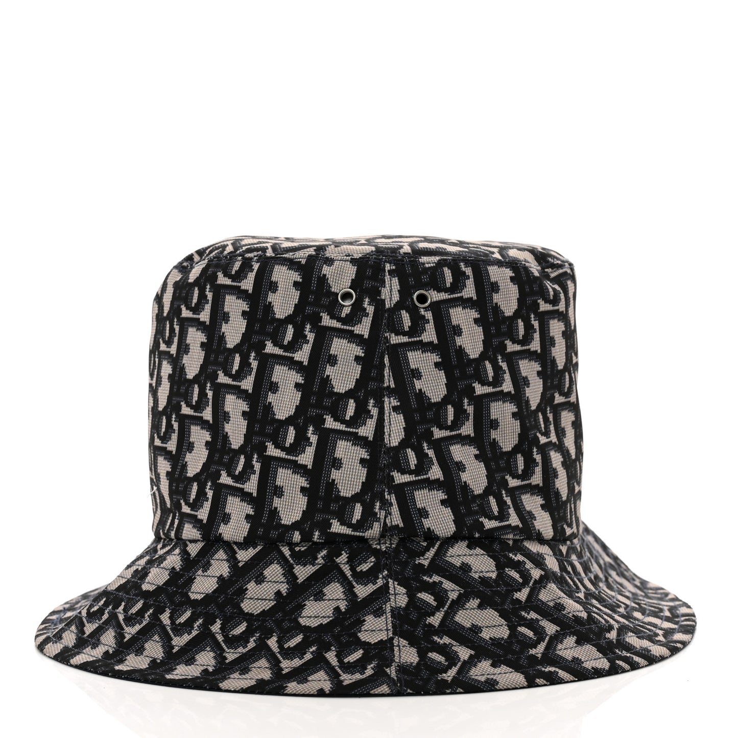 Oblique Jacquard Bucket Hat Blue