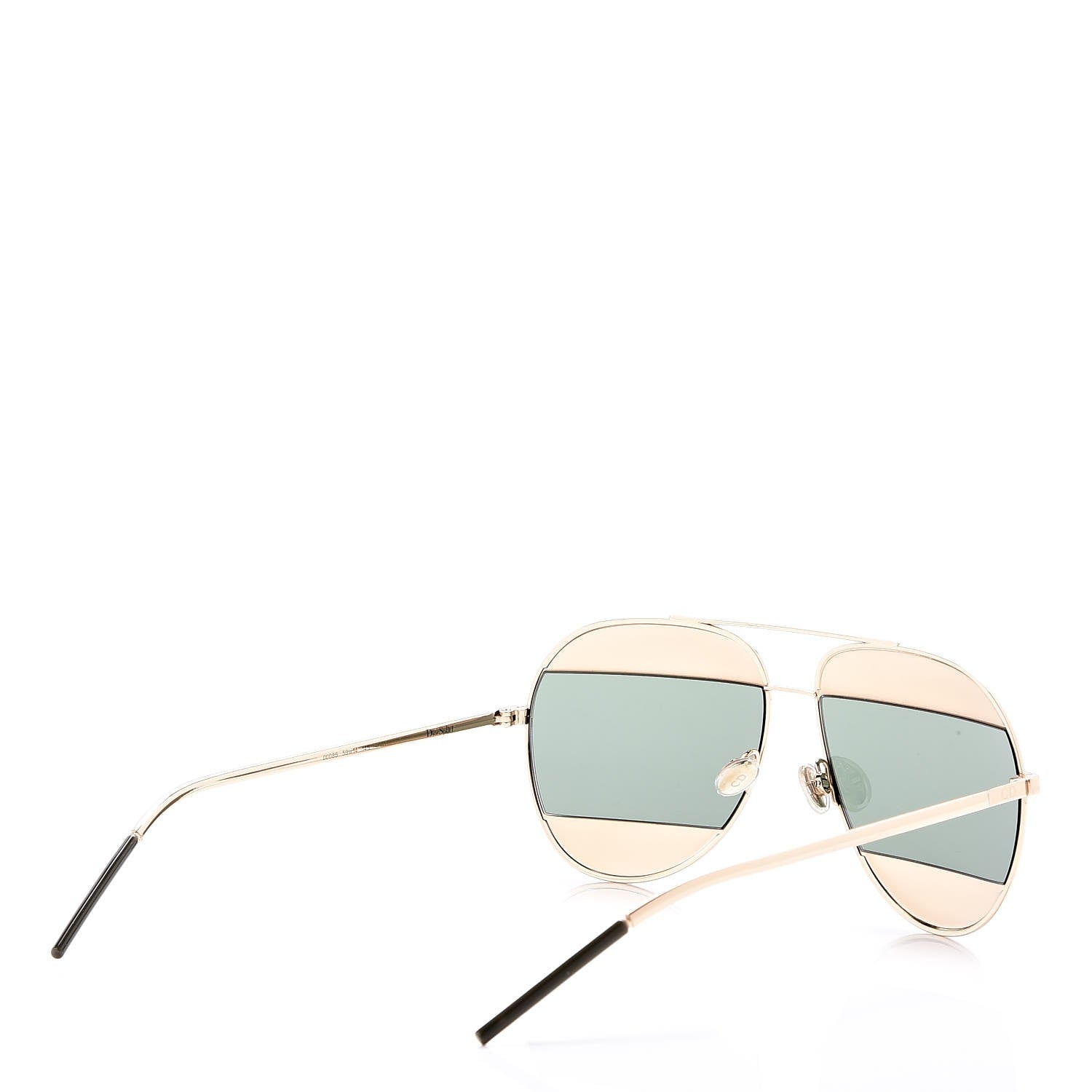 Christian Dior Split 1 Aviator Sunglasses Gold 4 of 8