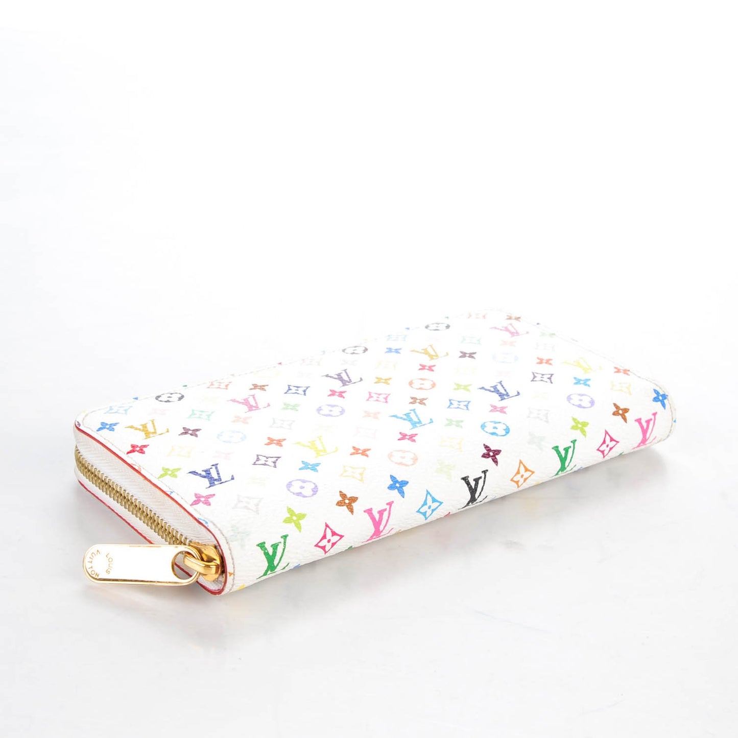 Monogram Multicolor Zippy Wallet White Litchi