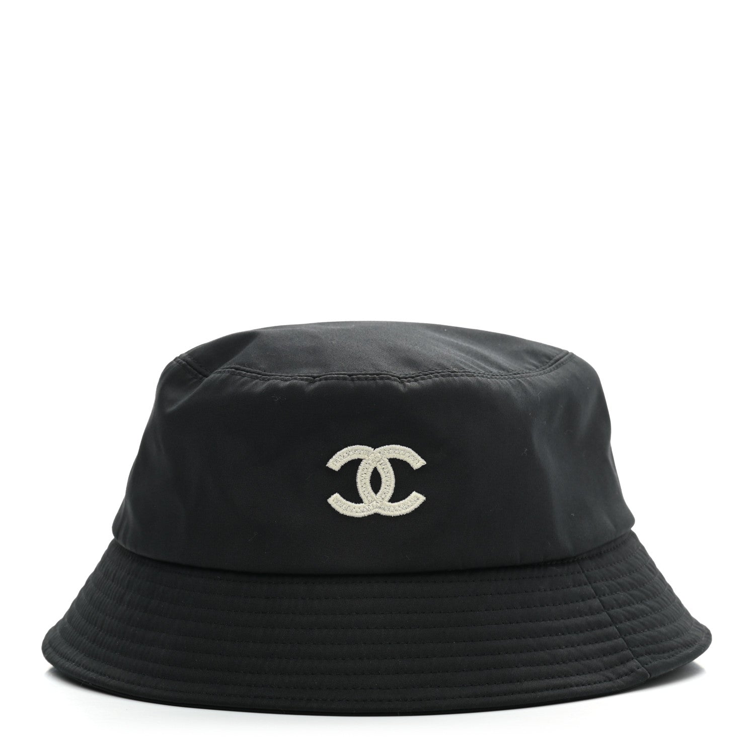 Chanel Cotton CC Bucket Hat L Black 1 of 6