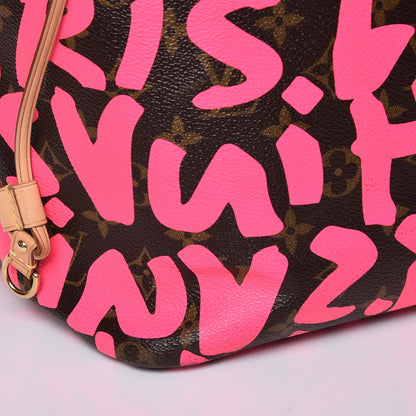 Louis Vuitton Monogram Graffiti Neverfull GM Fuchsia 8 of 10