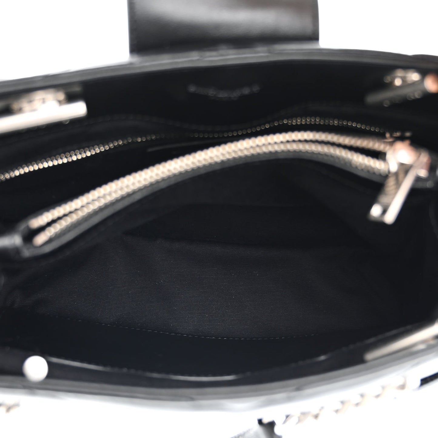 Calfskin Y Quilted Monogram Small Loulou Shopper Black