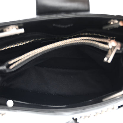 Saint Laurent Calfskin Y Quilted Monogram Small Loulou Shopper Black 6 of 11