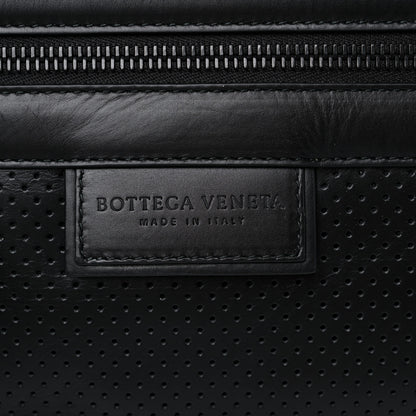Bottega Veneta Perforated Calfskin Leggero Intrecciato Belt Bag Black 6 of 13