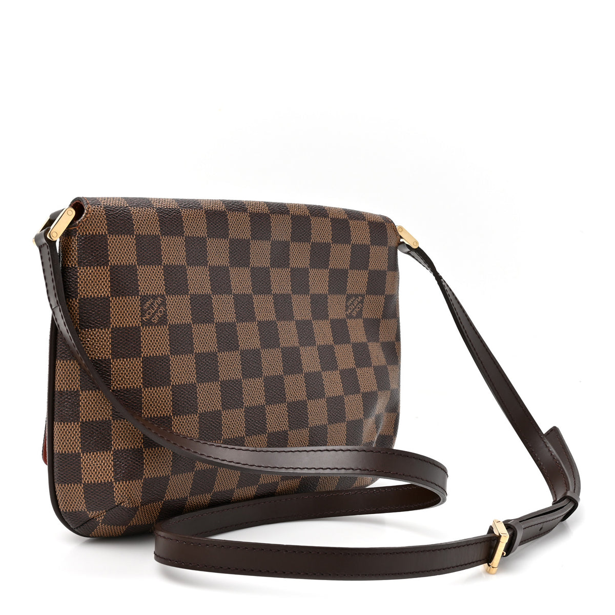 Damier Ebene Musette Tango Long Strap