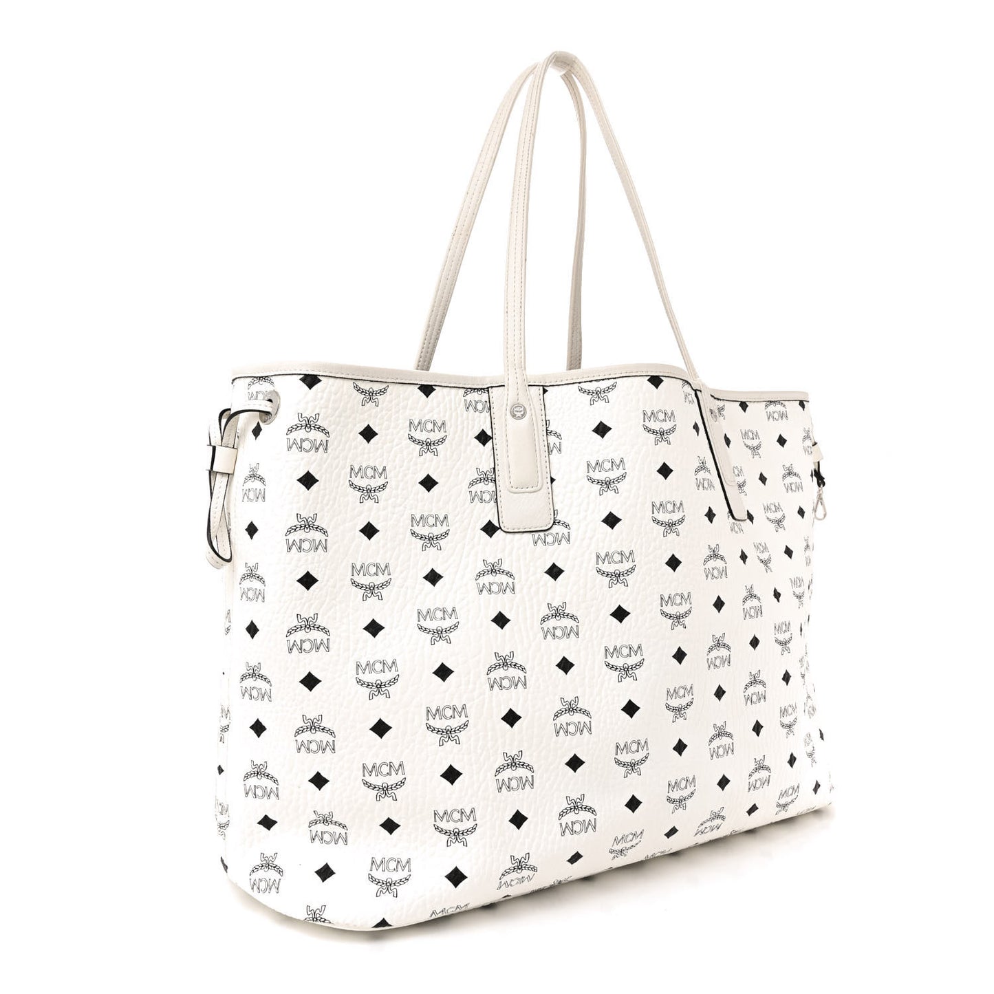 Visetos Large Liz Reversible Shopper Tote White