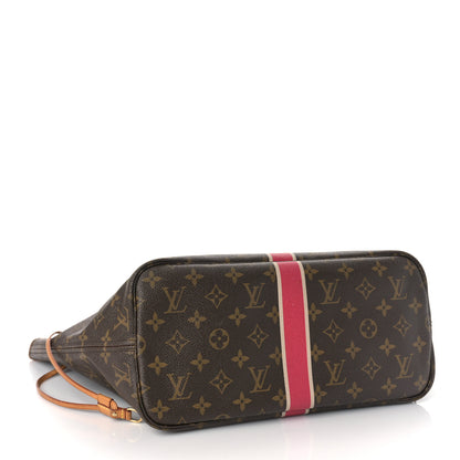 Louis Vuitton Monogram My LV Heritage Neverfull MM Fuchsia White 3 of 11