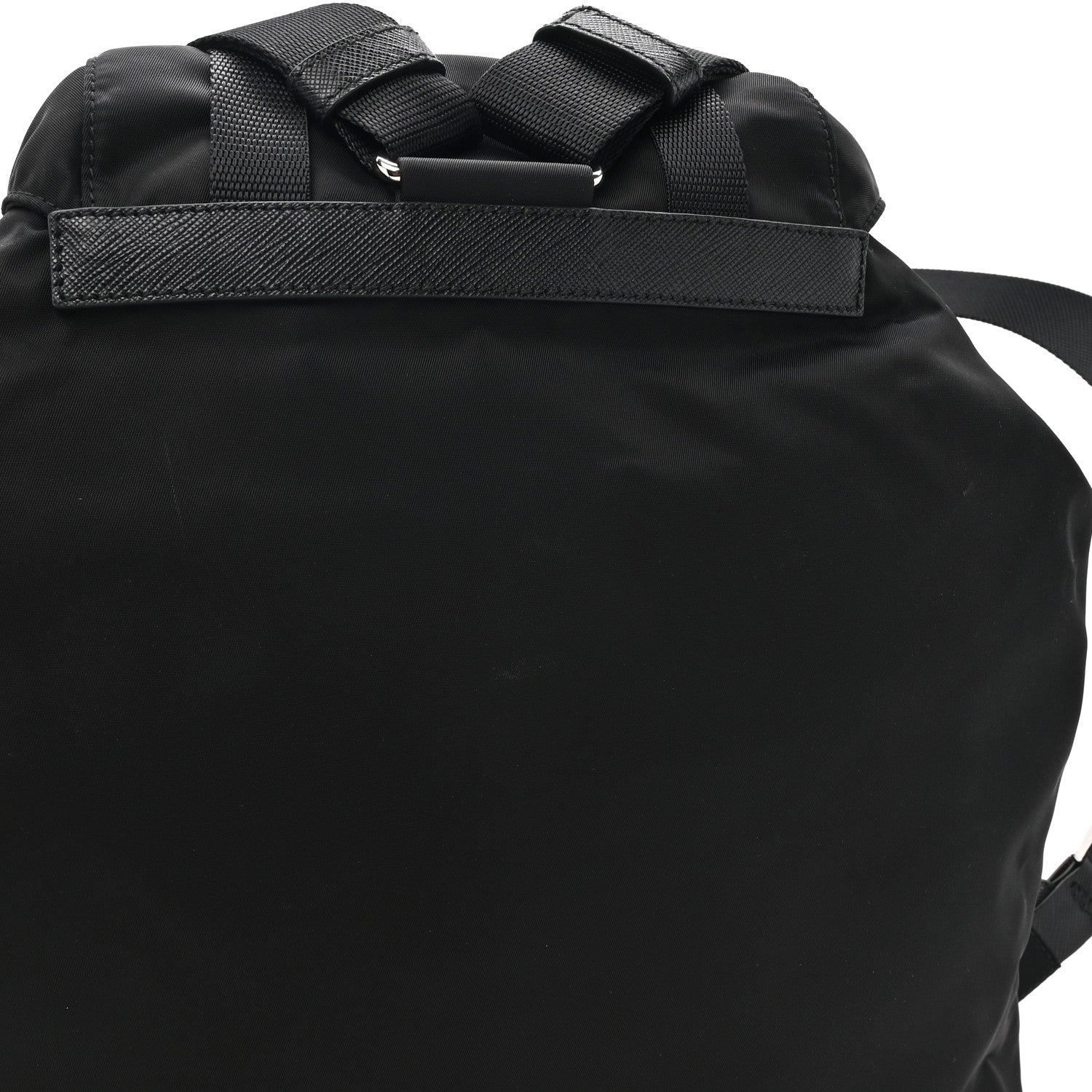 Prada Nylon Vela Saffiano Medium Backpack Black 10 of 10
