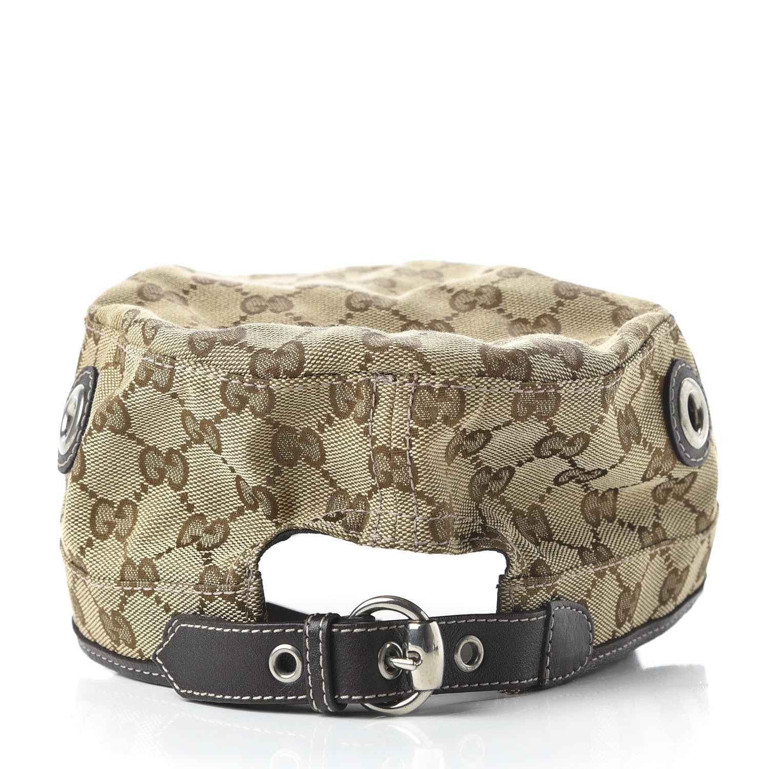 Gucci Monogram Military Hat XL Brown 6 of 8