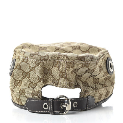 Gucci Monogram Military Hat XL Brown 6 of 8