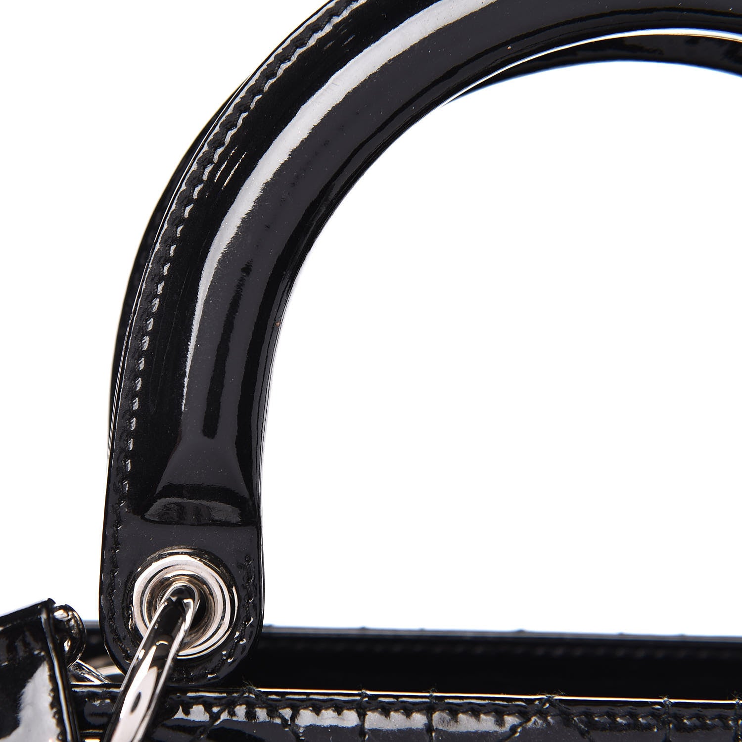 Christian Dior Patent Cannage Medium Lady Dior Black 15 of 20