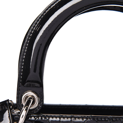 Christian Dior Patent Cannage Medium Lady Dior Black 15 of 20