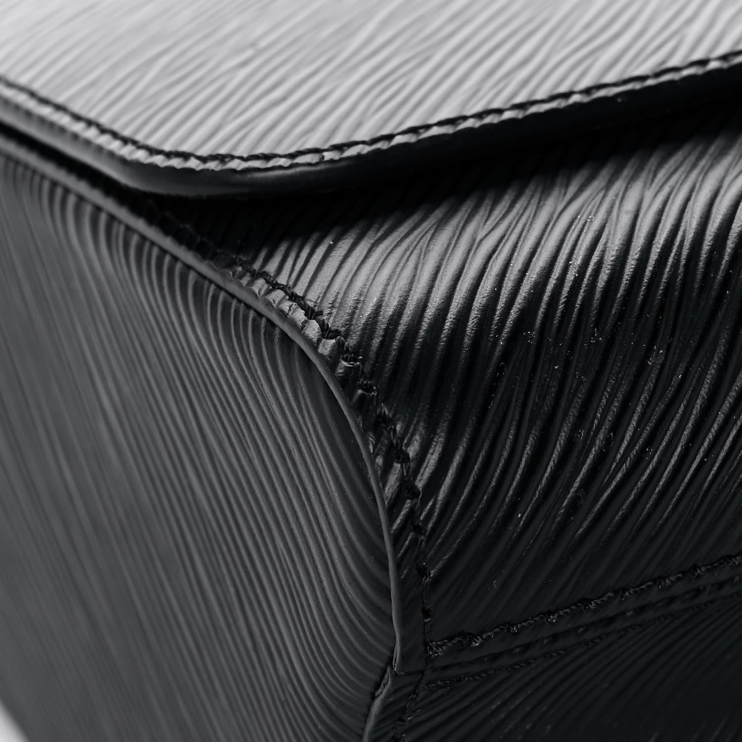 Epi Twist Shoulder Bag MM Black Pink