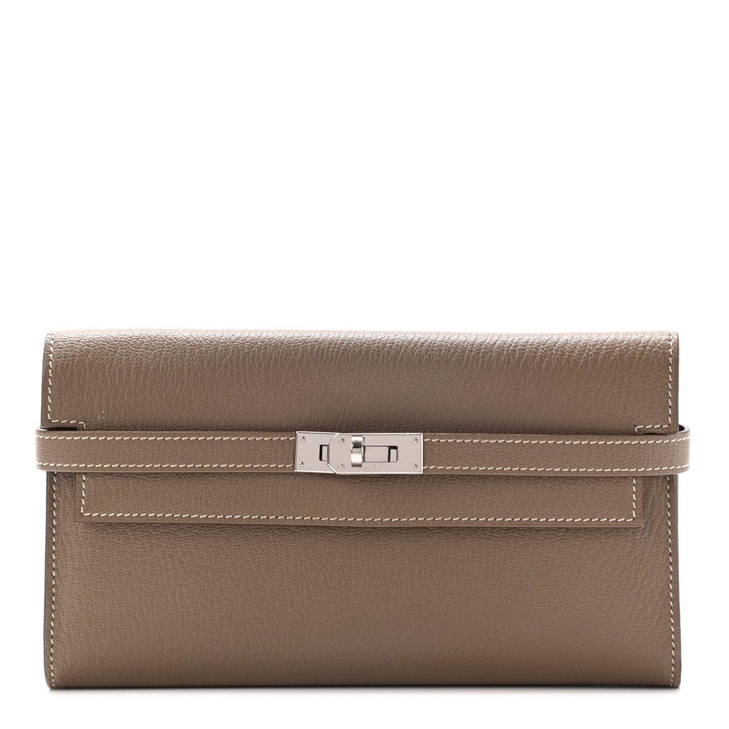 Chevre Mysore Kelly Longue Wallet Etoupe