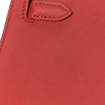 Hermes Swift Kelly Pochette Clutch Rouge Tomate 13 of 16