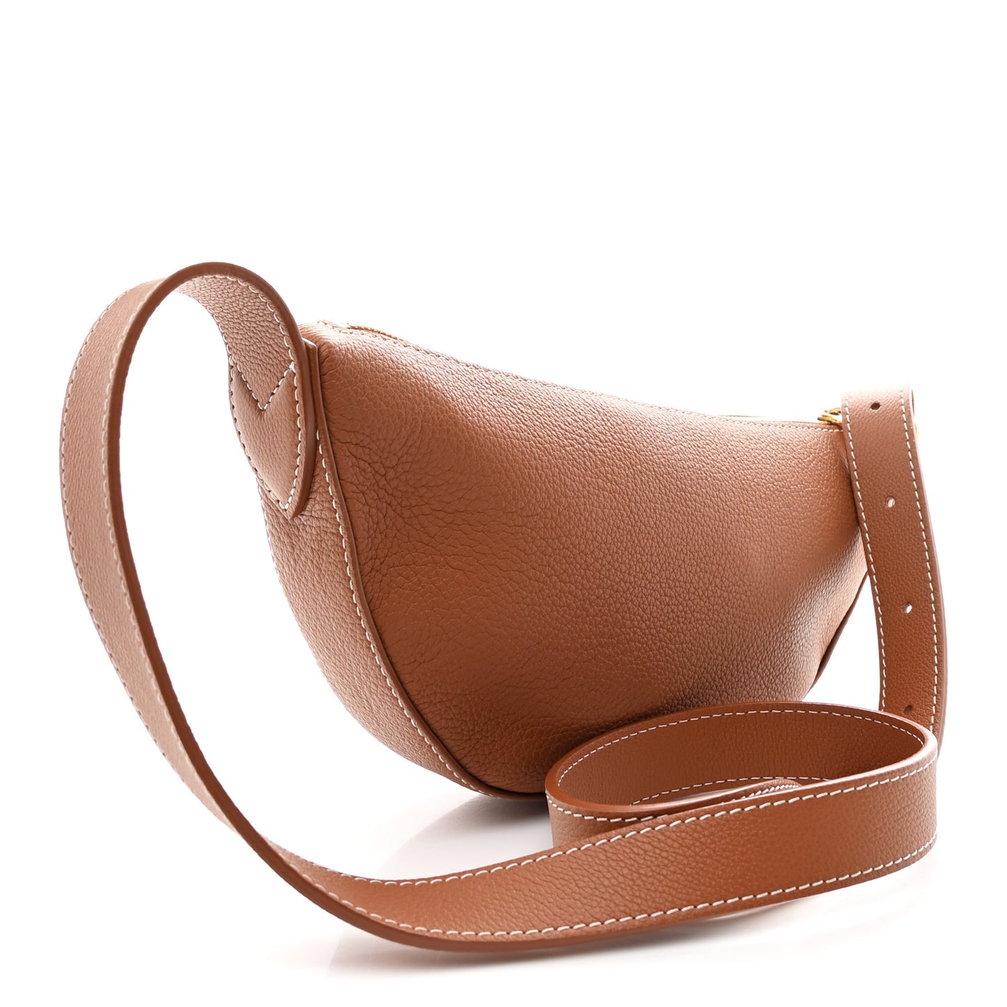 Smooth Calfskin Low Key Bumbag Cognac
