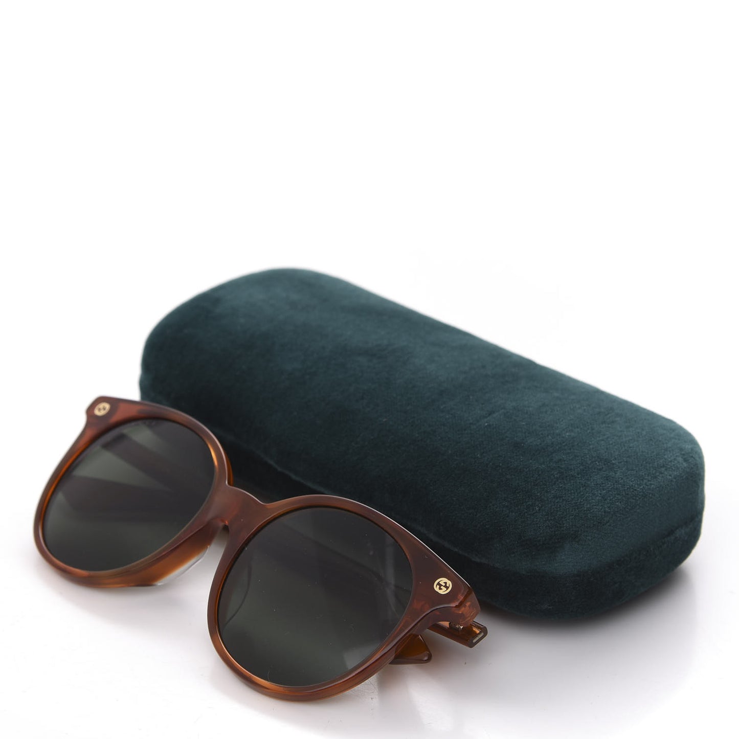 Round Frame Sunglasses GG0091S Tortoise