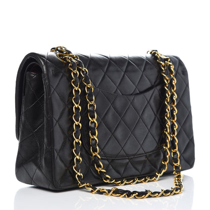 Chanel Lambskin Quilted Medium Double Flap Black 2 of 7