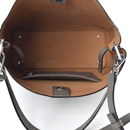 MCM Grained Calfskin Visetos Medium Sarah Hobo Grey 5 of 20