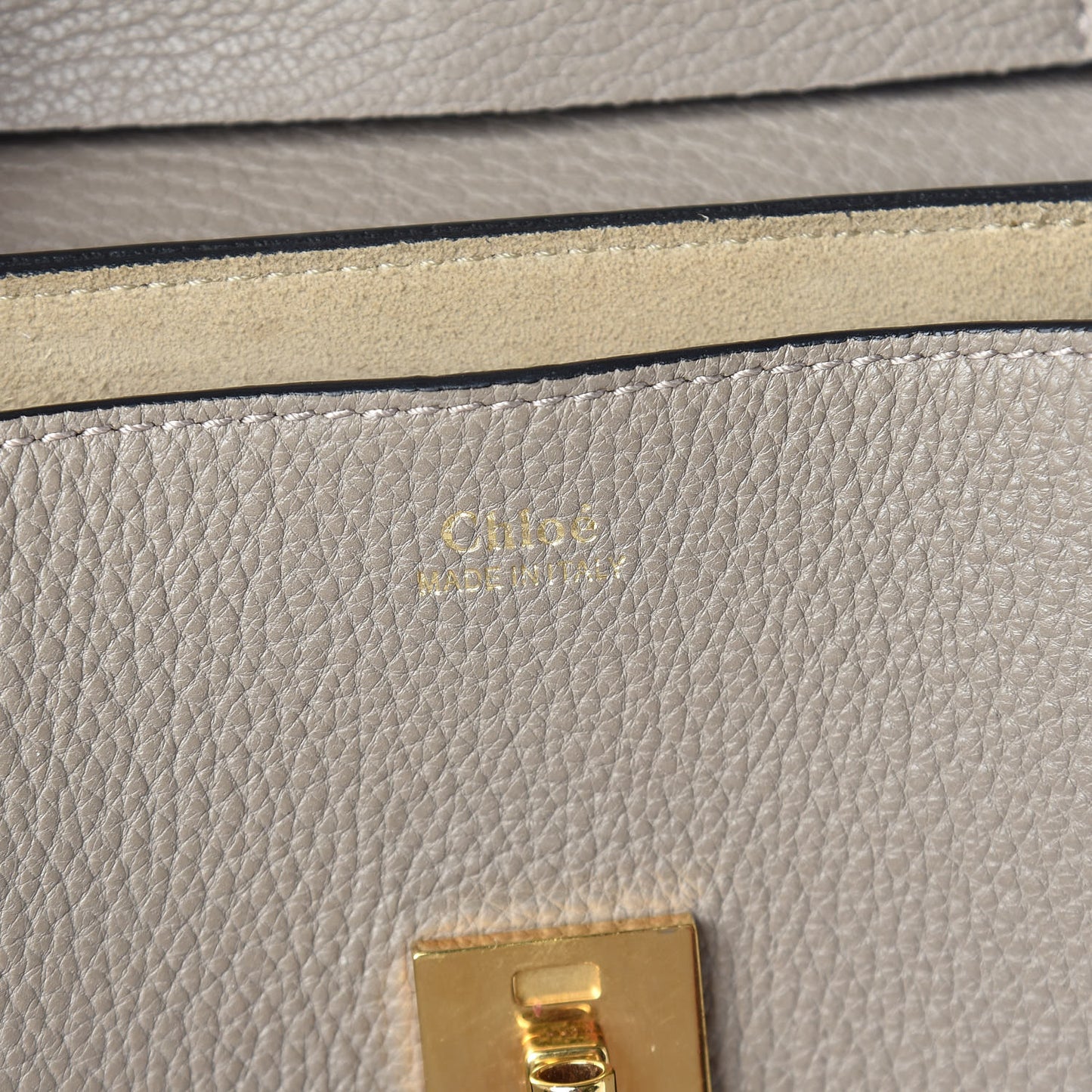Grained Lambskin Mini Drew Shoulder Bag Motty Grey