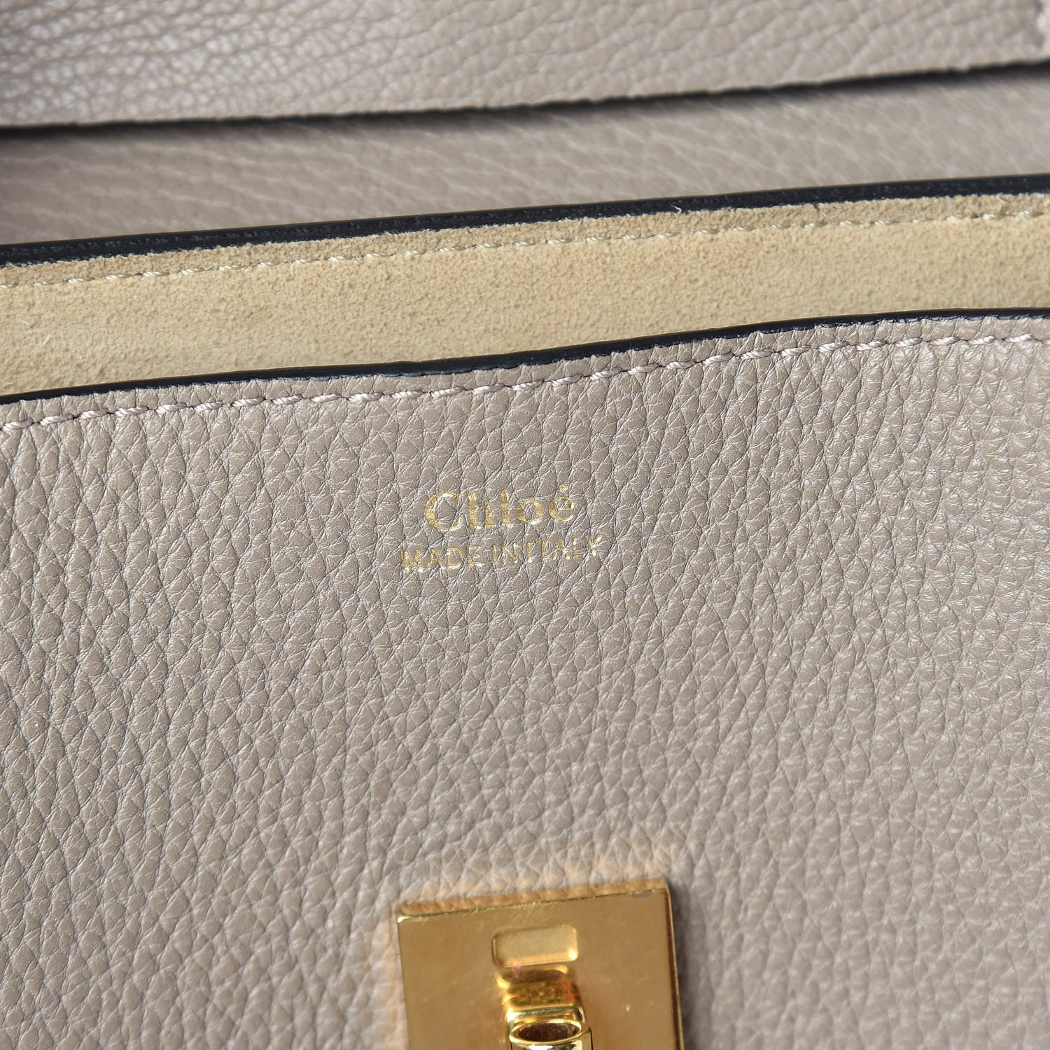 Chloe Grained Lambskin Mini Drew Shoulder Bag Motty Grey 8 of 9