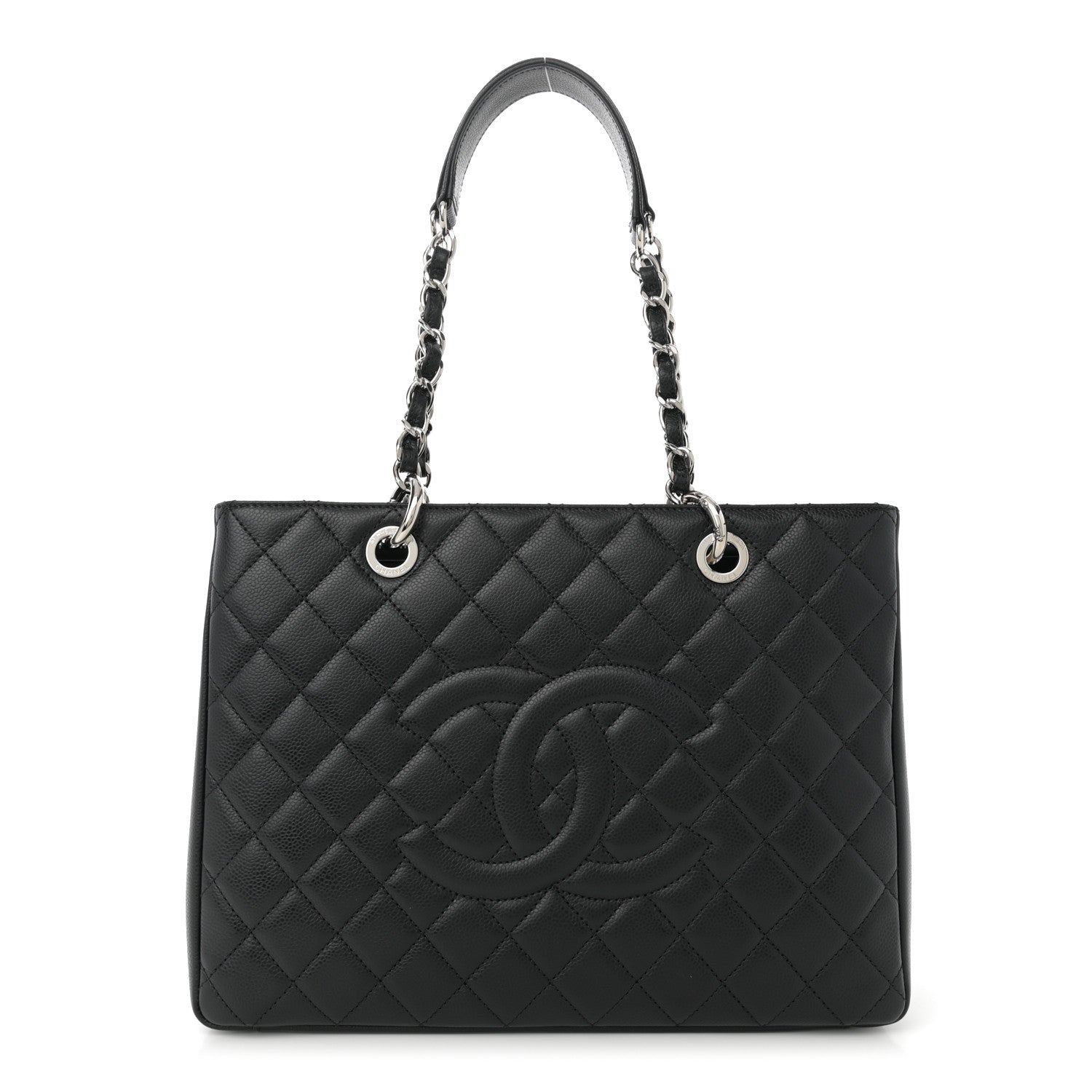 Chanel Caviar Quilted Grand Shopping Tote GST Black 1 of 10