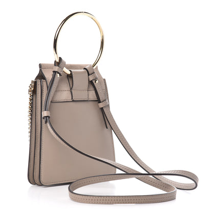 Chloe Suede Calfskin Mini Faye Bracelet Bag Motty Grey 3 of 10