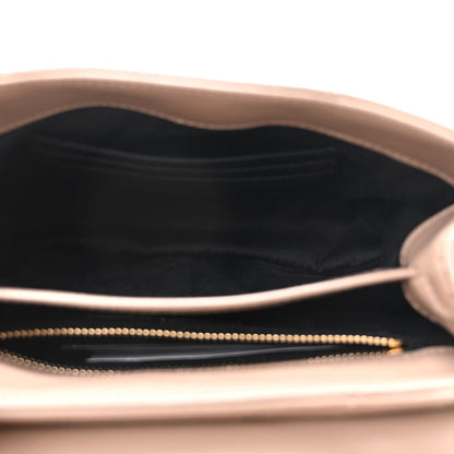 Saint Laurent Calfskin Y Quilted Monogram Toy Loulou Crossbody Bag Taupe 5 of 10