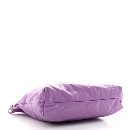 Chanel Shiny Calfskin Quilted Small Chanel 22 Purple 4 of 13