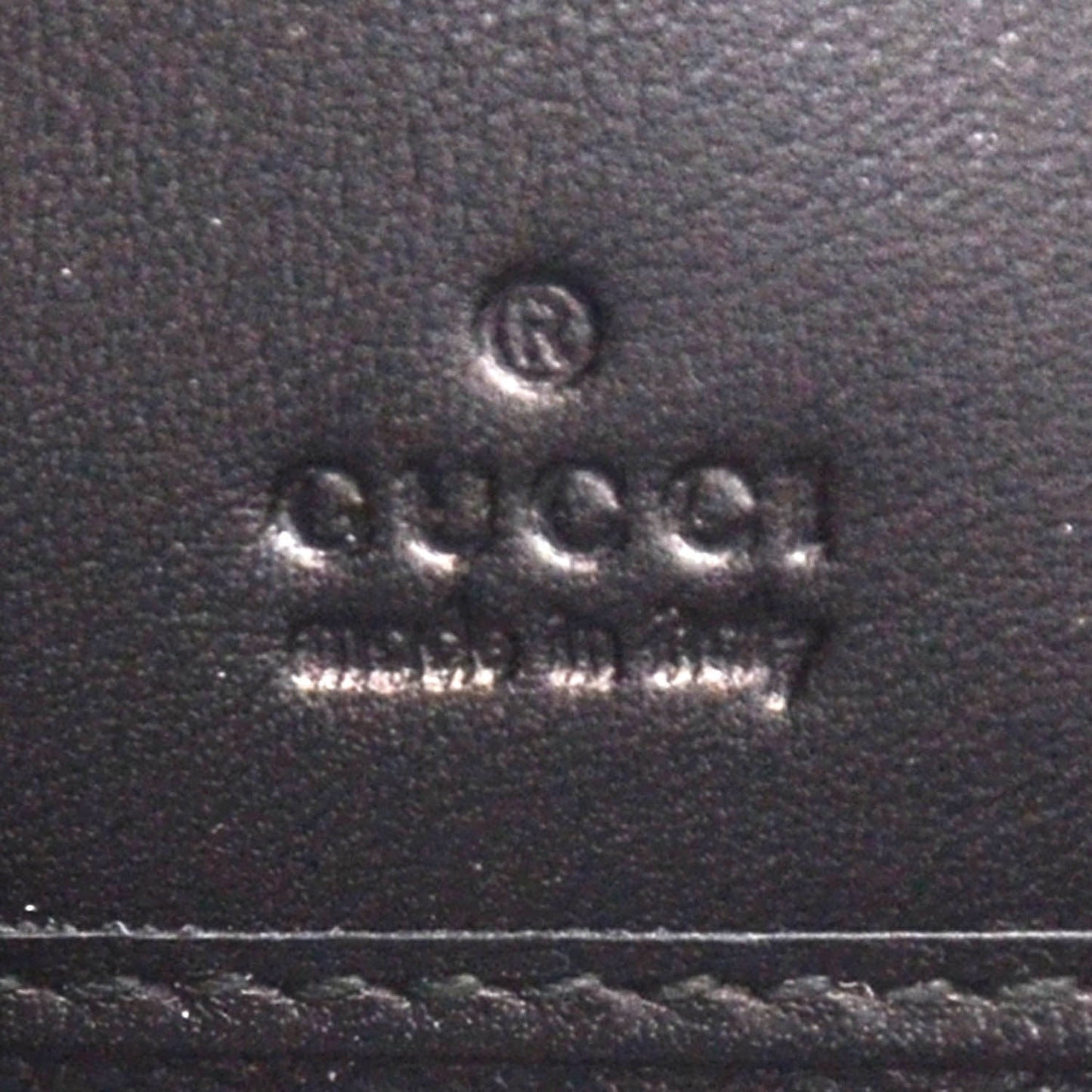 Guccissima Large Twins Zip Around Wallet Black