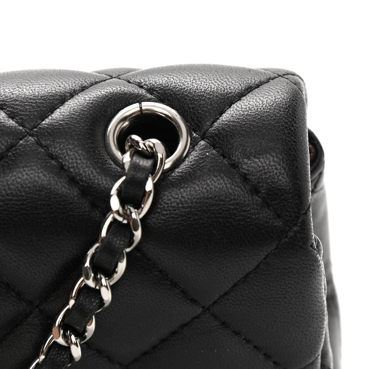 Chanel Lambskin Quilted Extra Mini Rectangular Flap Black 15 of 16