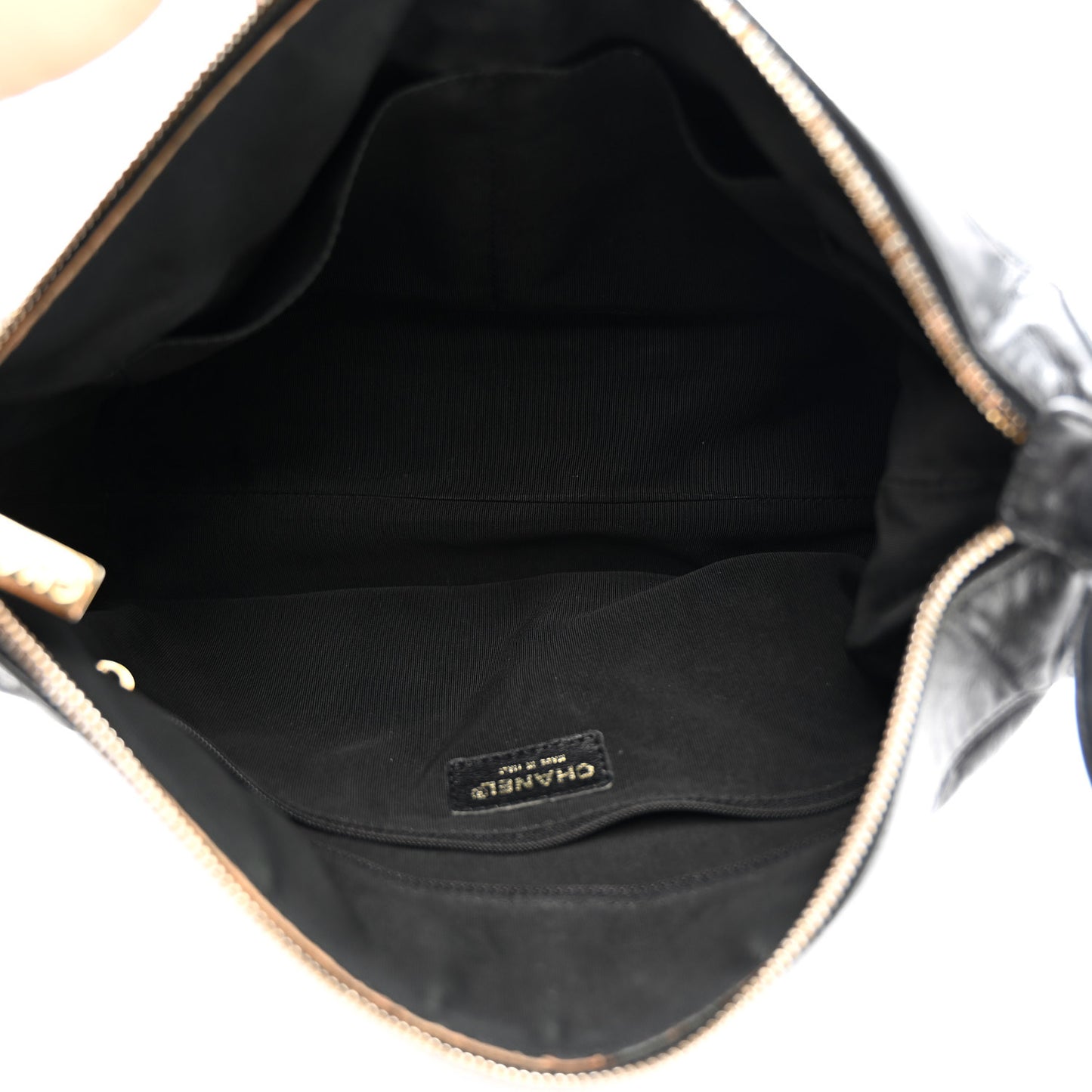 Lambskin Quilted Medium Chocolate Bar Shoulder Bag Black