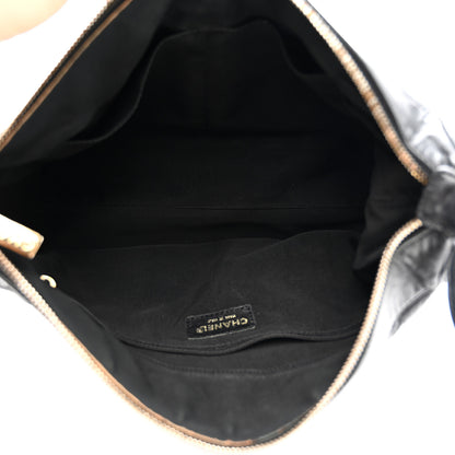 Chanel Lambskin Quilted Medium Chocolate Bar Shoulder Bag Black 5 of 13