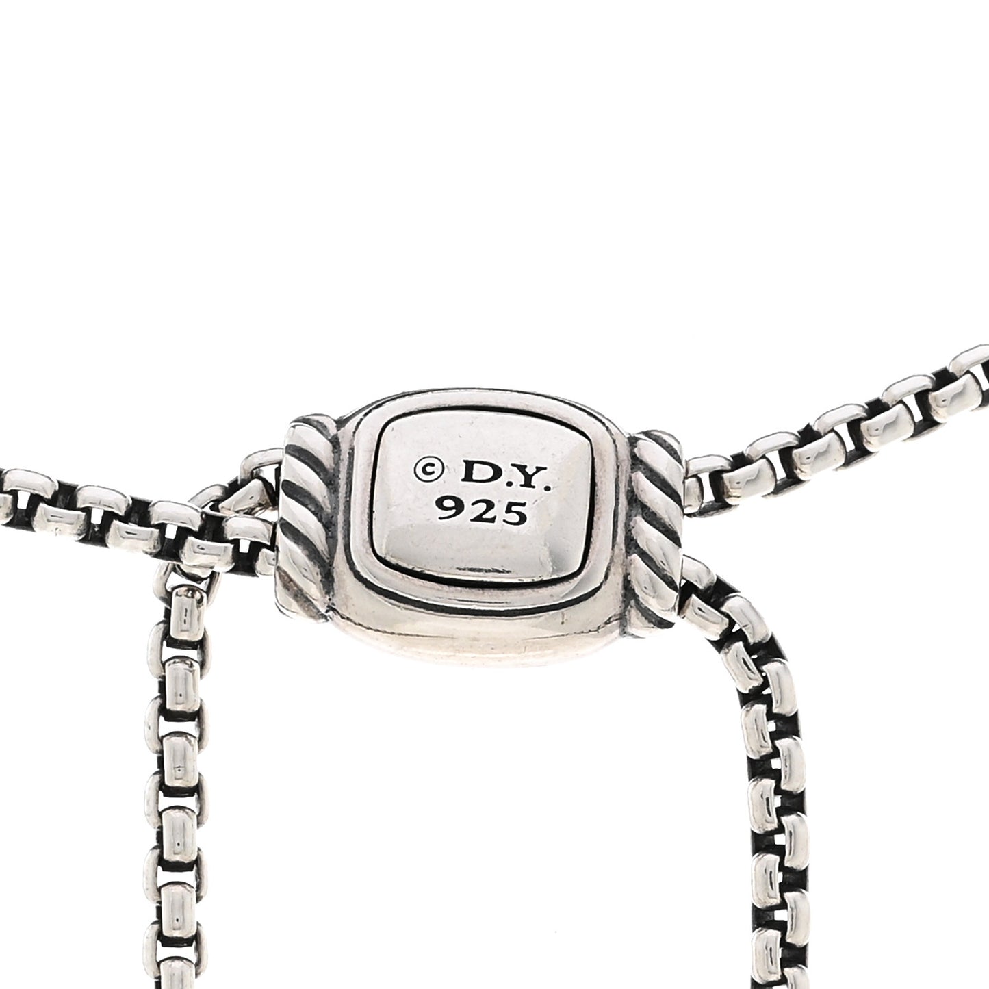Sterling Silver 18K Yellow Gold Diamond Chatelaine Y Necklace