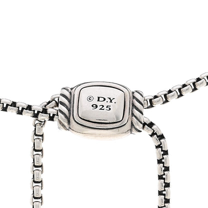 David Yurman Sterling Silver 18K Yellow Gold Diamond Chatelaine Y Necklace 4 of 4