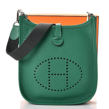 Hermes Taurillon Clemence Amazone Evelyne TPM Vert Vertigo 8 of 8