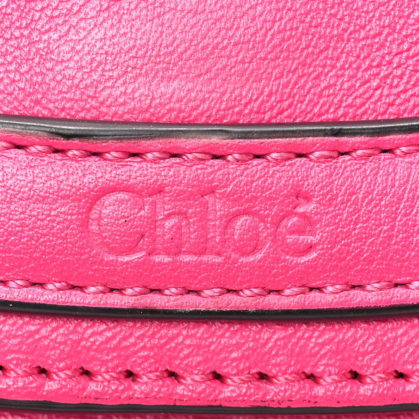 Calfskin Small Nile Bracelet Minaudiere Bag Fuchsia Rose