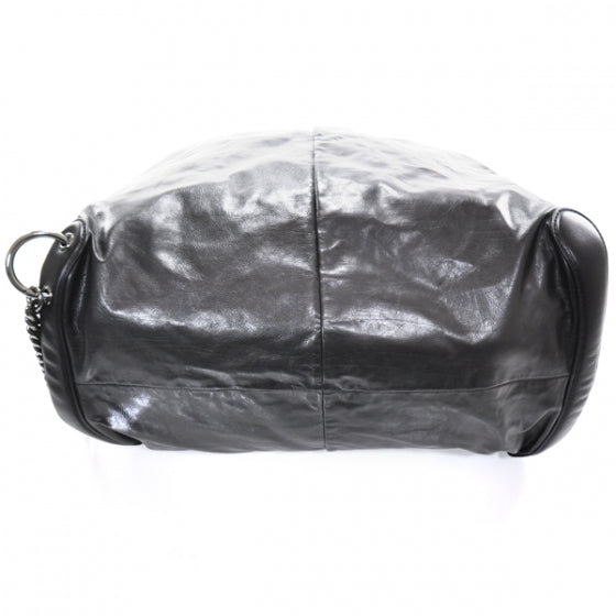 Leather Large Galaxy Hobo Black