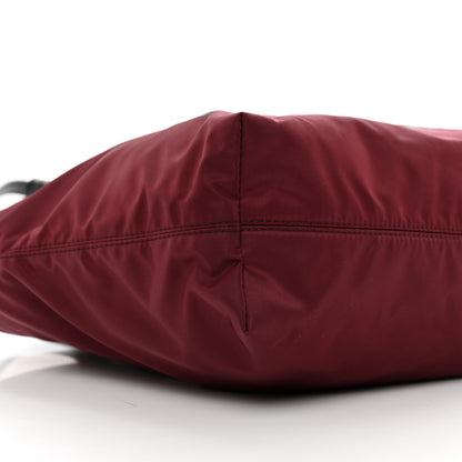 Burberry Nylon Logo Small Ardwell Tote Dark Red 8 of 9