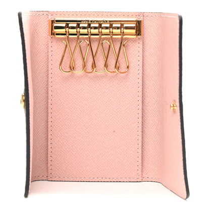 Louis Vuitton Damier Ebene Multicles 6 Key Holder Rose Ballerine 5 of 9