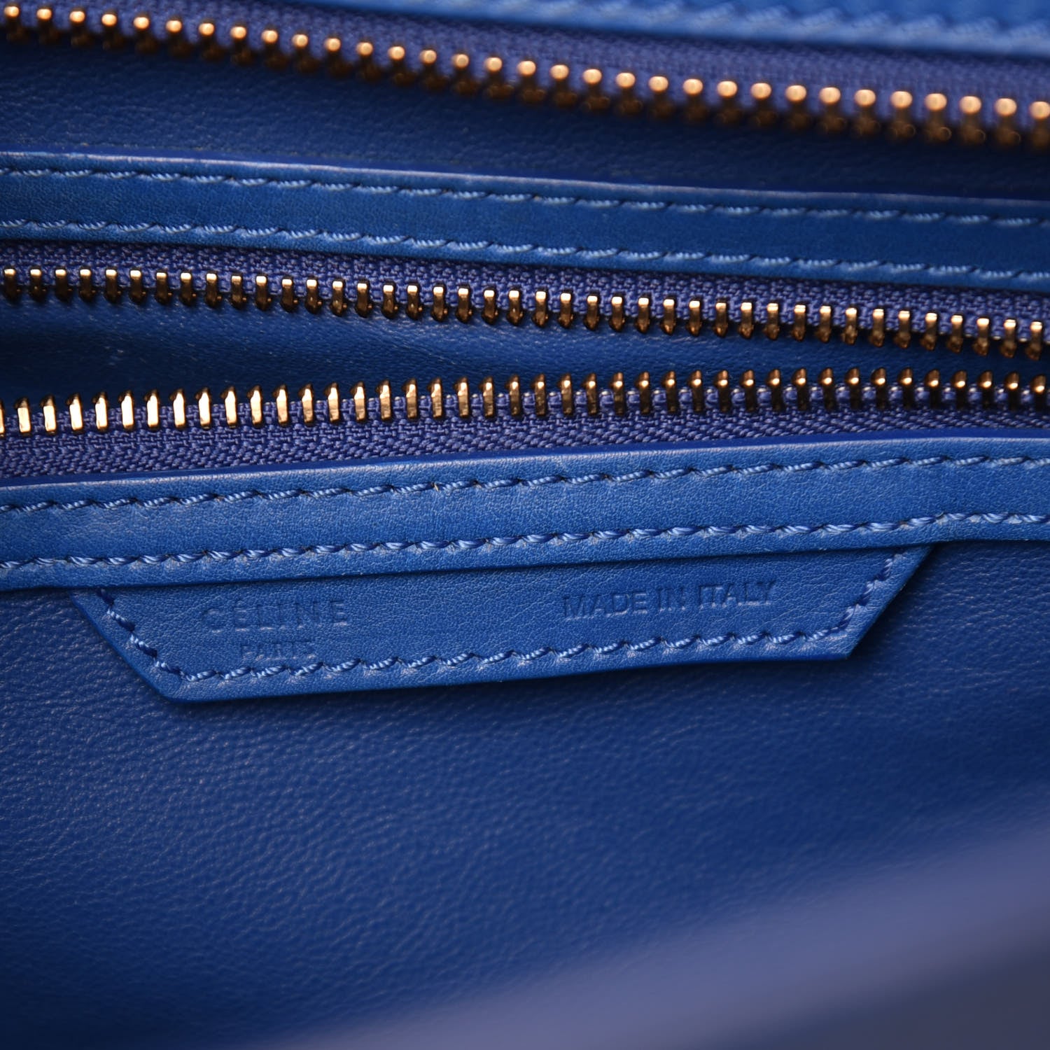 Celine Smooth Calfskin Mini Luggage Royal Blue 6 of 18