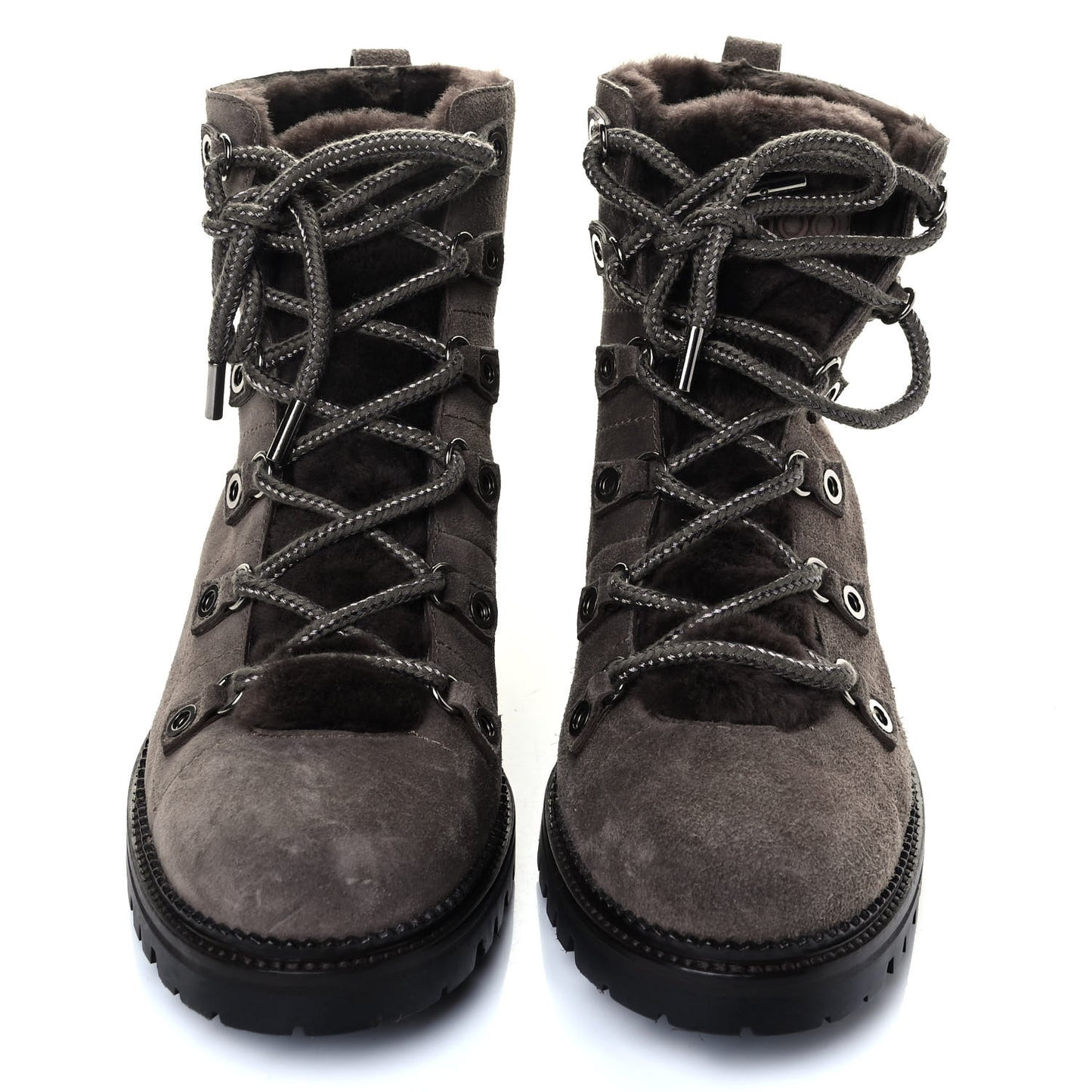 Suede Shearling Hillary Flat Boots 40 Mink