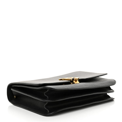 Burberry Grained Calfskin Medium TB Bag Black 4 of 14