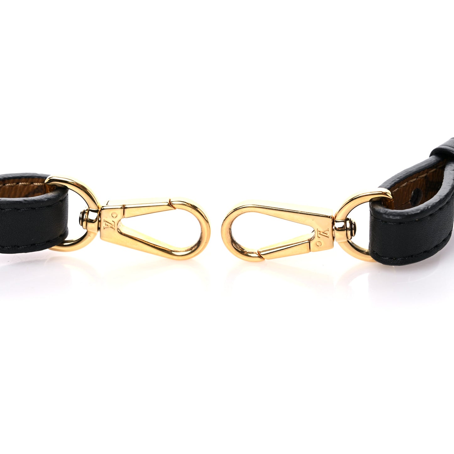 Reverse Monogram Bandouliere Shoulder Strap XL Black