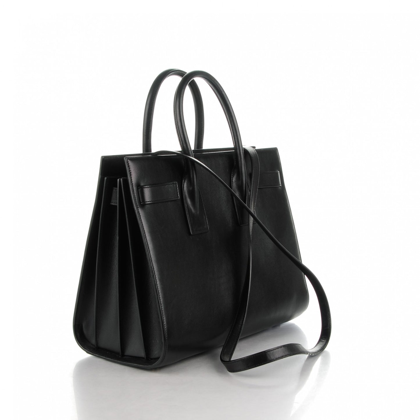 Calfskin Small Sac De Jour Black