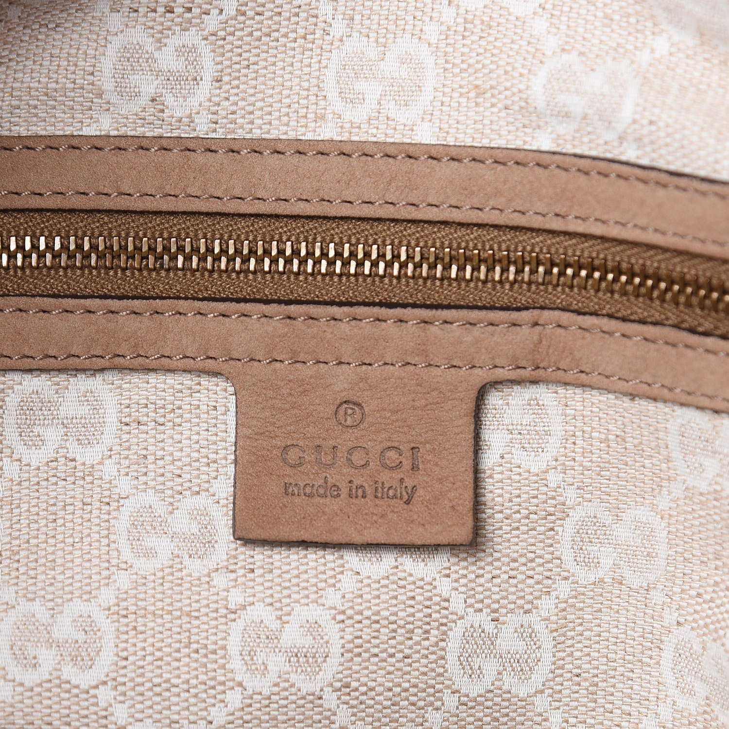 Gucci Nubuck Large Soft Stirrup Shoulder Bag Light Brown 6 of 12