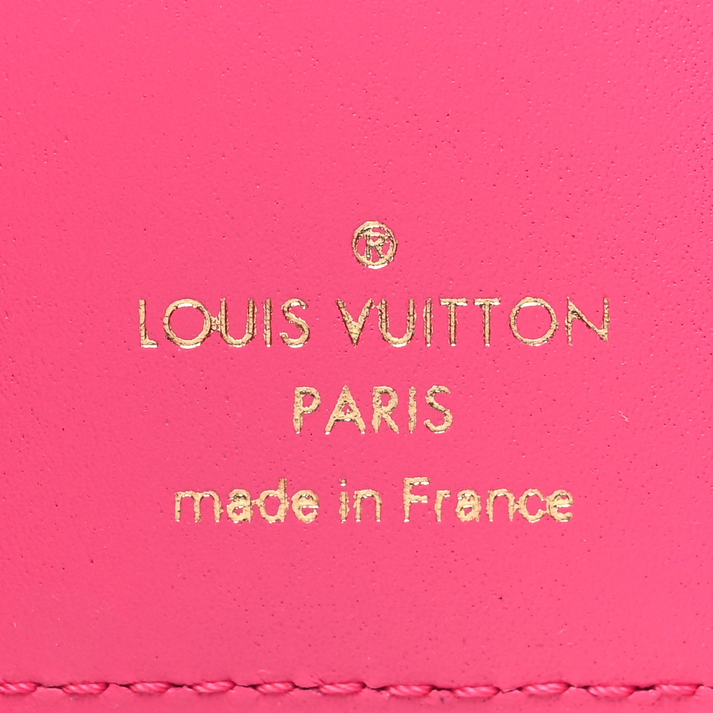 Calfskin Nanogram Embossed Victorine Wallet Rose