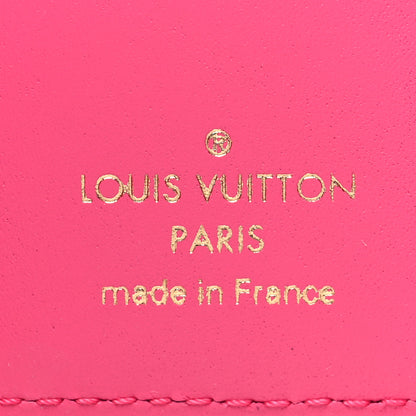 Louis Vuitton Calfskin Nanogram Embossed Victorine Wallet Rose 7 of 9